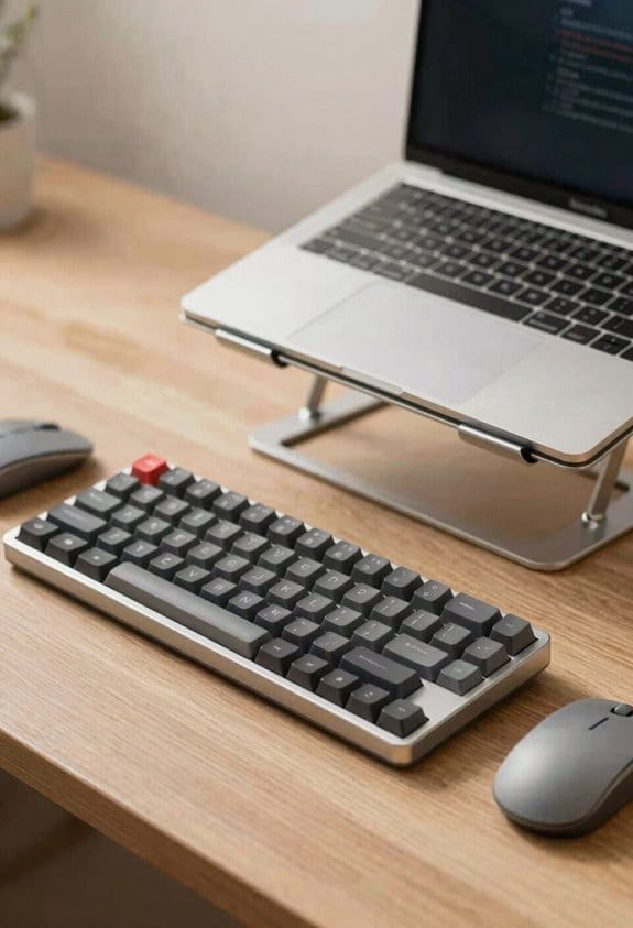 external keyboard improves posture