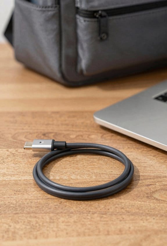 loose figure eight cable storage