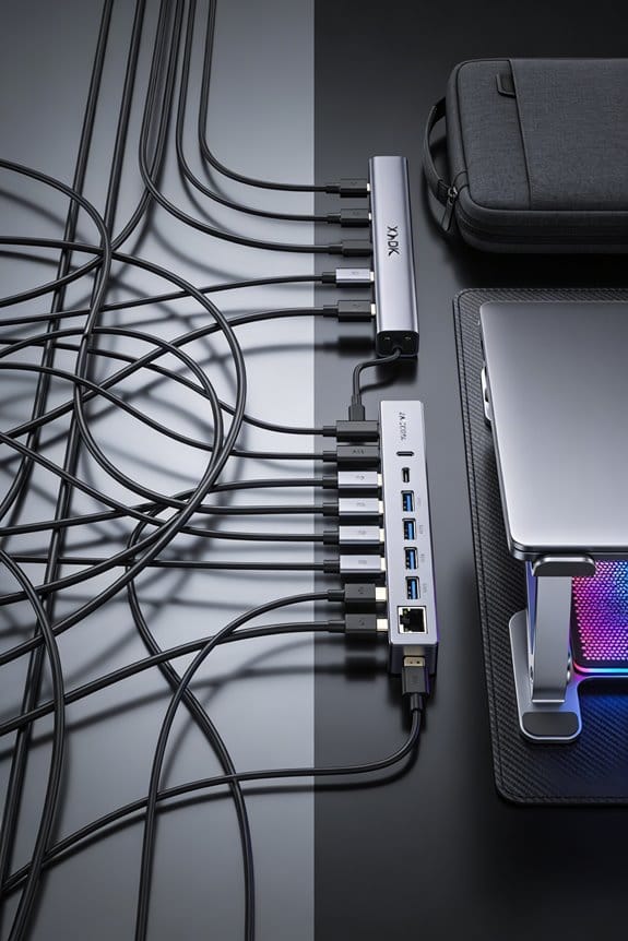 messy cables hinder productivity and clarity