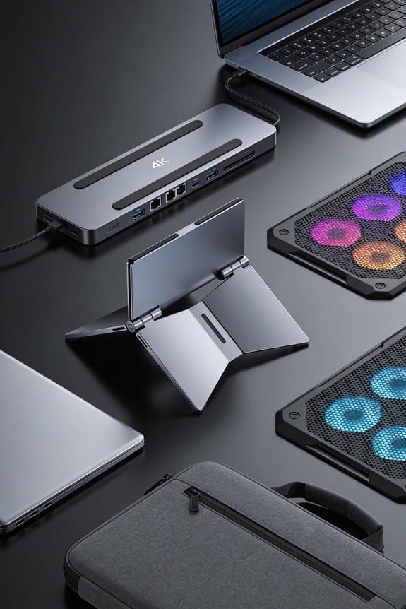 origami inspired portable laptop stands
