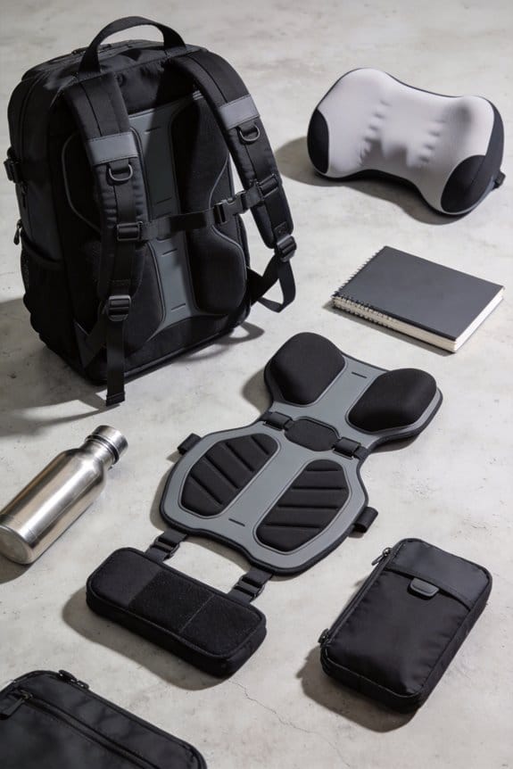 uneven backpack weight causes backpain